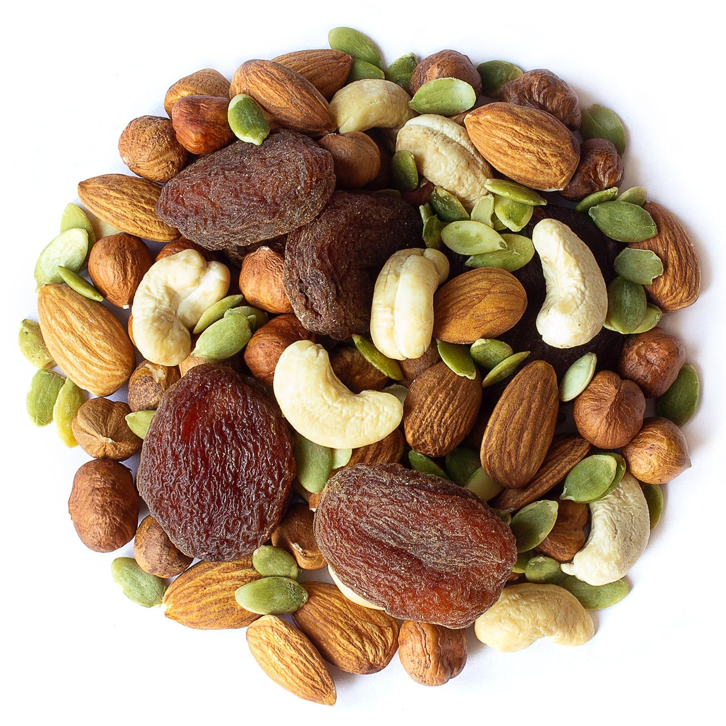 Organic Active Life Trail Mix — Raw and Non-GMO Snack Mix Contains Cashews, Pumpkin Seeds, Apricots, Hazelnuts, Almonds. Vegan, Kosher, Bulk