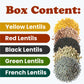 Organic Lentil Variety Set - Gourmet Selection of Premium, Healthy Pulses Including Black, Red, French, Green, and Yellow Lentils. Perfect Gift Contains 5 1-lb Bags. Non-GMO. Kosher