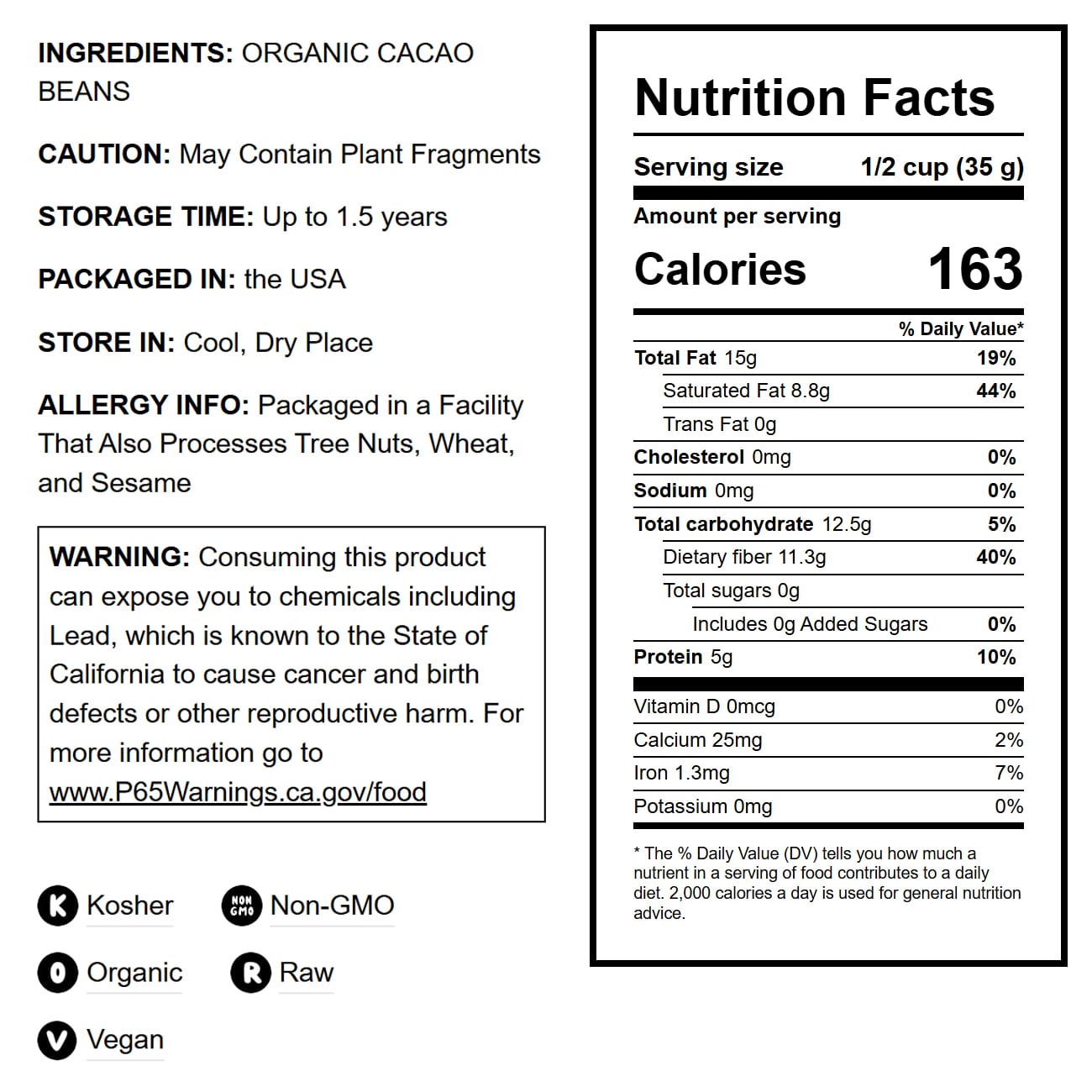 Organic Cacao Beans