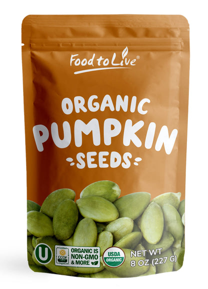 Organic Sprouted Pumpkin Seeds with Himalayan Salt - by Food To Live