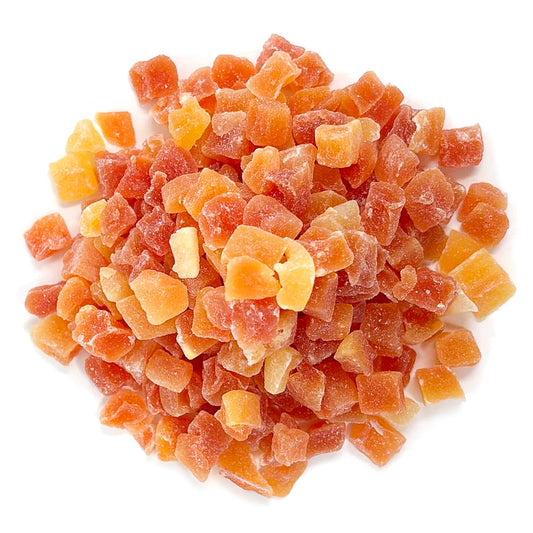 Dried Diced Papaya - Kosher, Vegan, Sweetened, Unsulfured, Bulk, Great for Culinary Use and Baking - by Food to Live