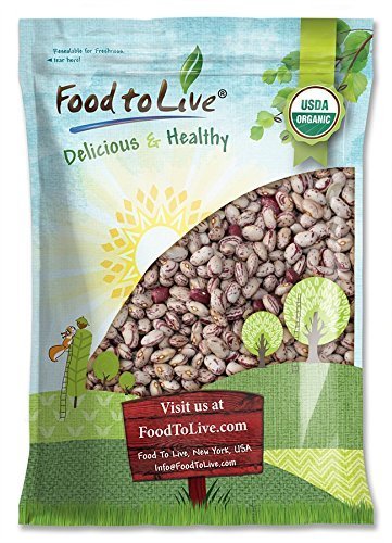 Organic Dried Cranberry Beans — Non-GMO, Kosher, Unsulfured, Bulk - by Food to Live