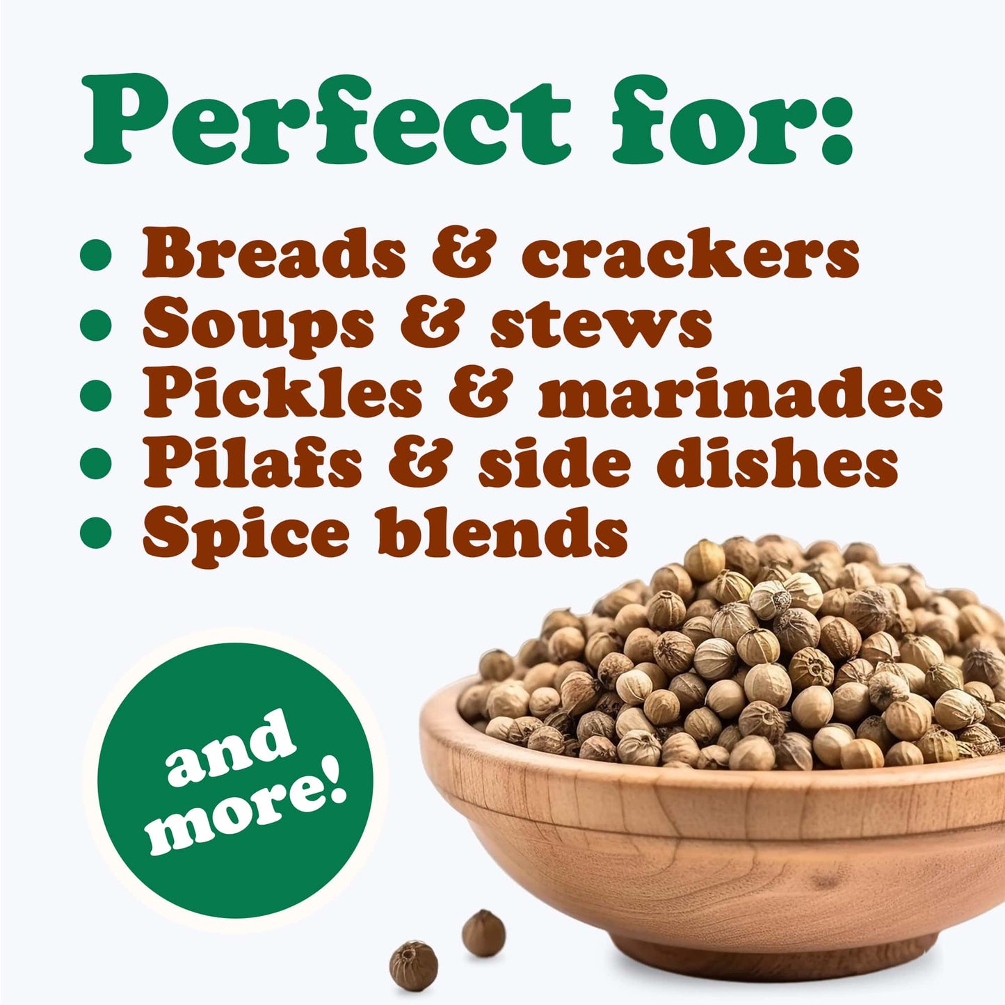 Coriander Seeds Whole — Non-GMO Verified, Kosher, Bulk - by Food to Live