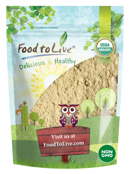 Organic Shiitake Mushroom Powder — Non-GMO, Kosher, Vegan Superfood, Bulk, Pure Vegan, Rich in Dietary Fiber and Copper - by Food to Live