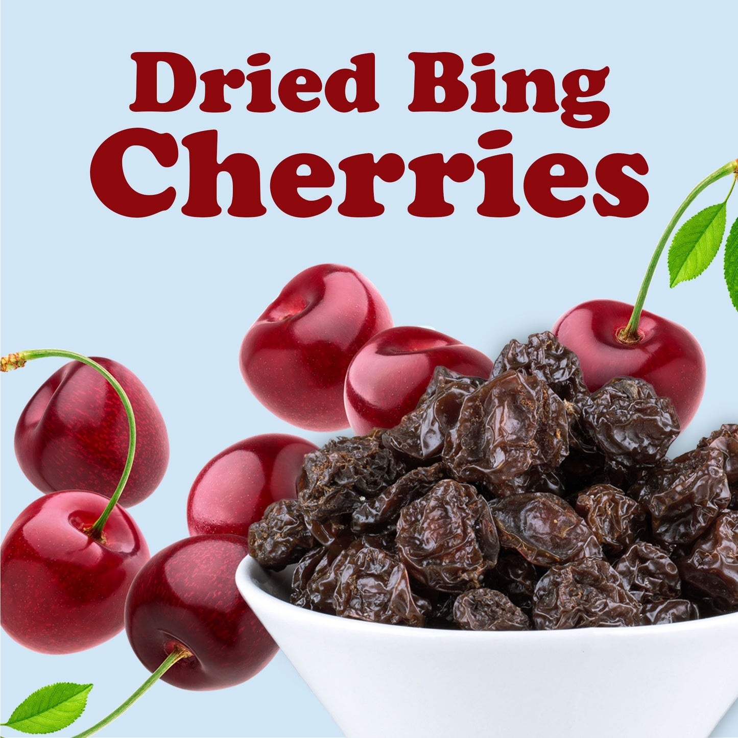 Dried Unsweetened Bing Cherries - by Food to Live