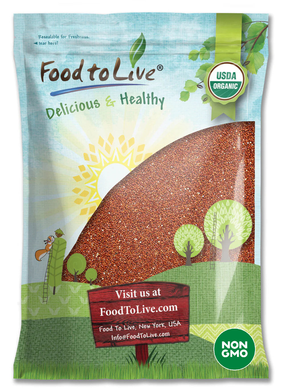 Organic Red Quinoa - by Food To Live