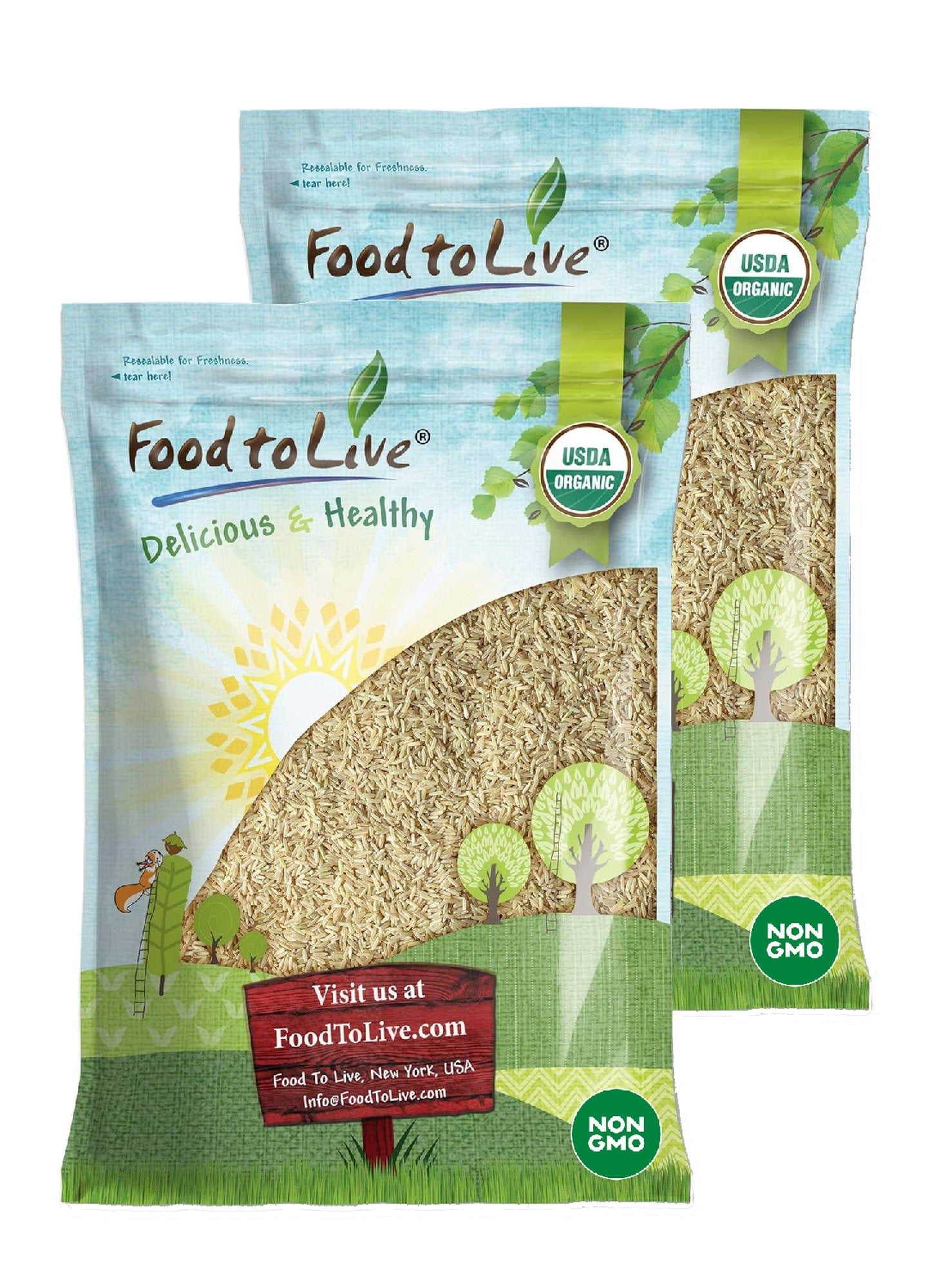 Organic Thai Jasmine Brown Rice - by Food To Live