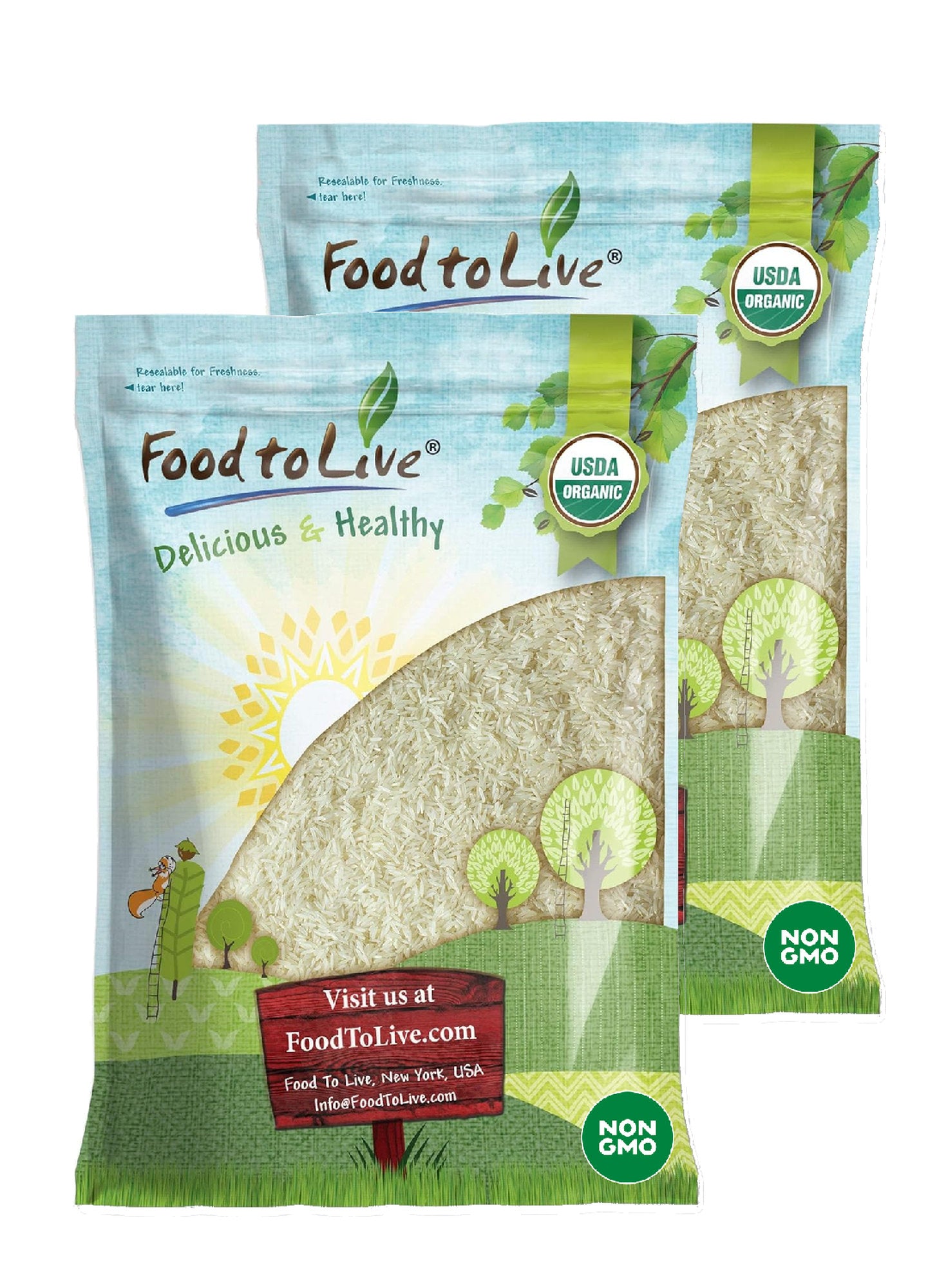 Organic Basmati White Rice - by Food To Live