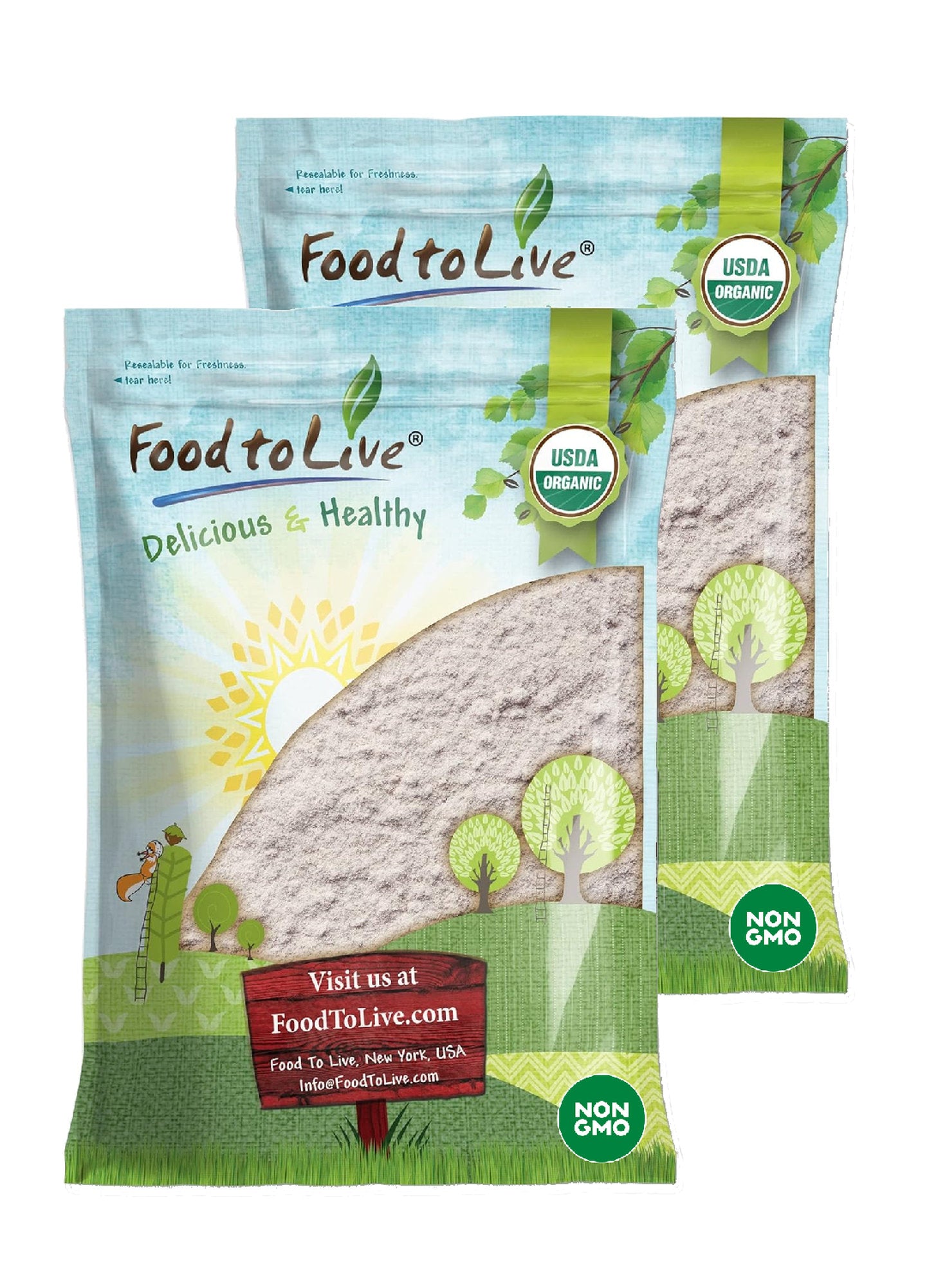 Gluten Free Organic Brown Rice Flour - by Food To Live