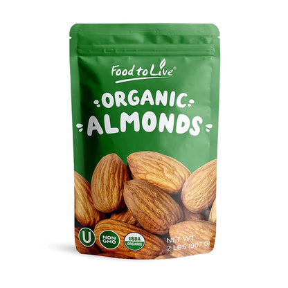 Organic Imported Raw Almonds - by Food To Live