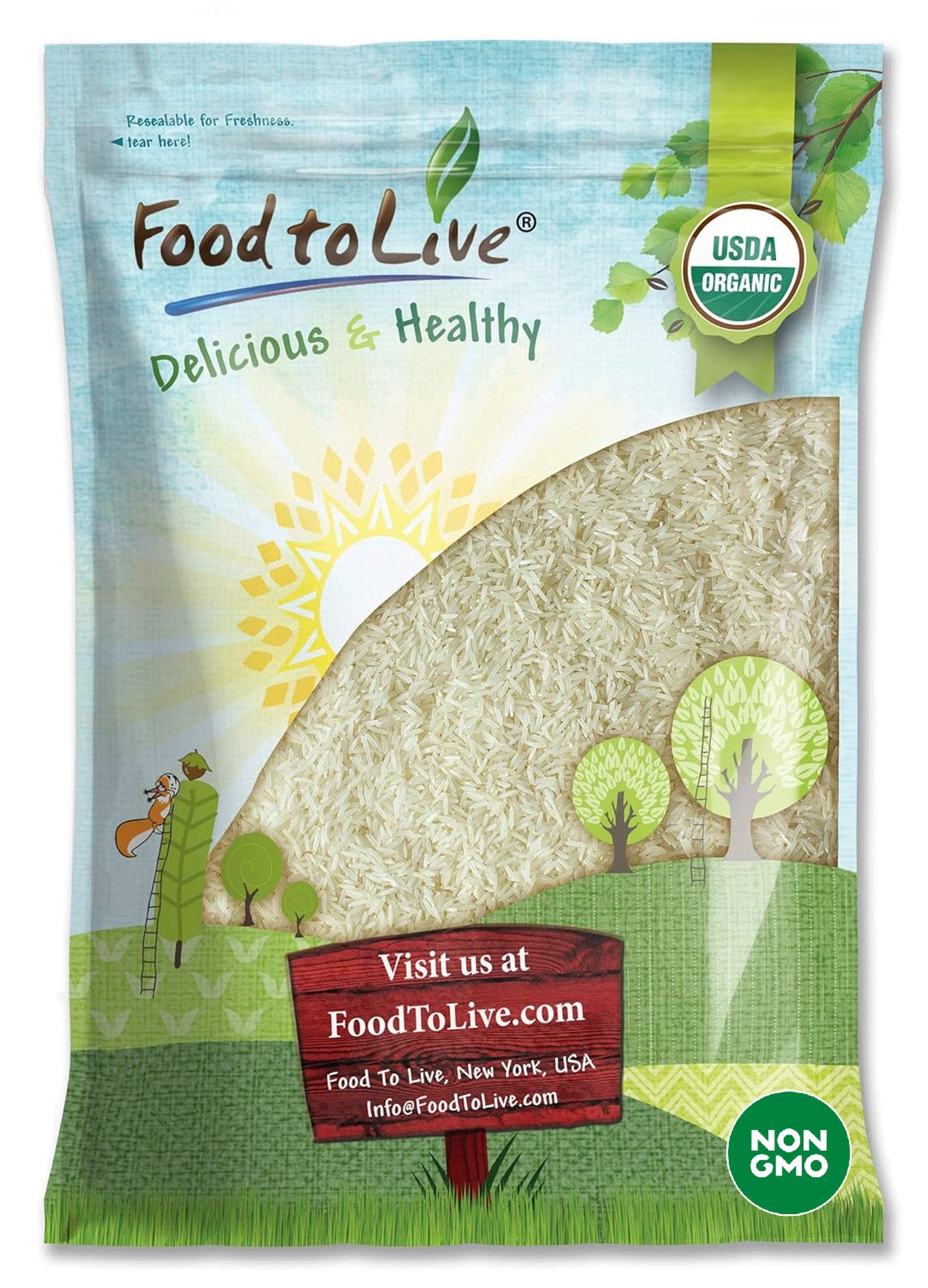 Organic Basmati White Rice - by Food To Live