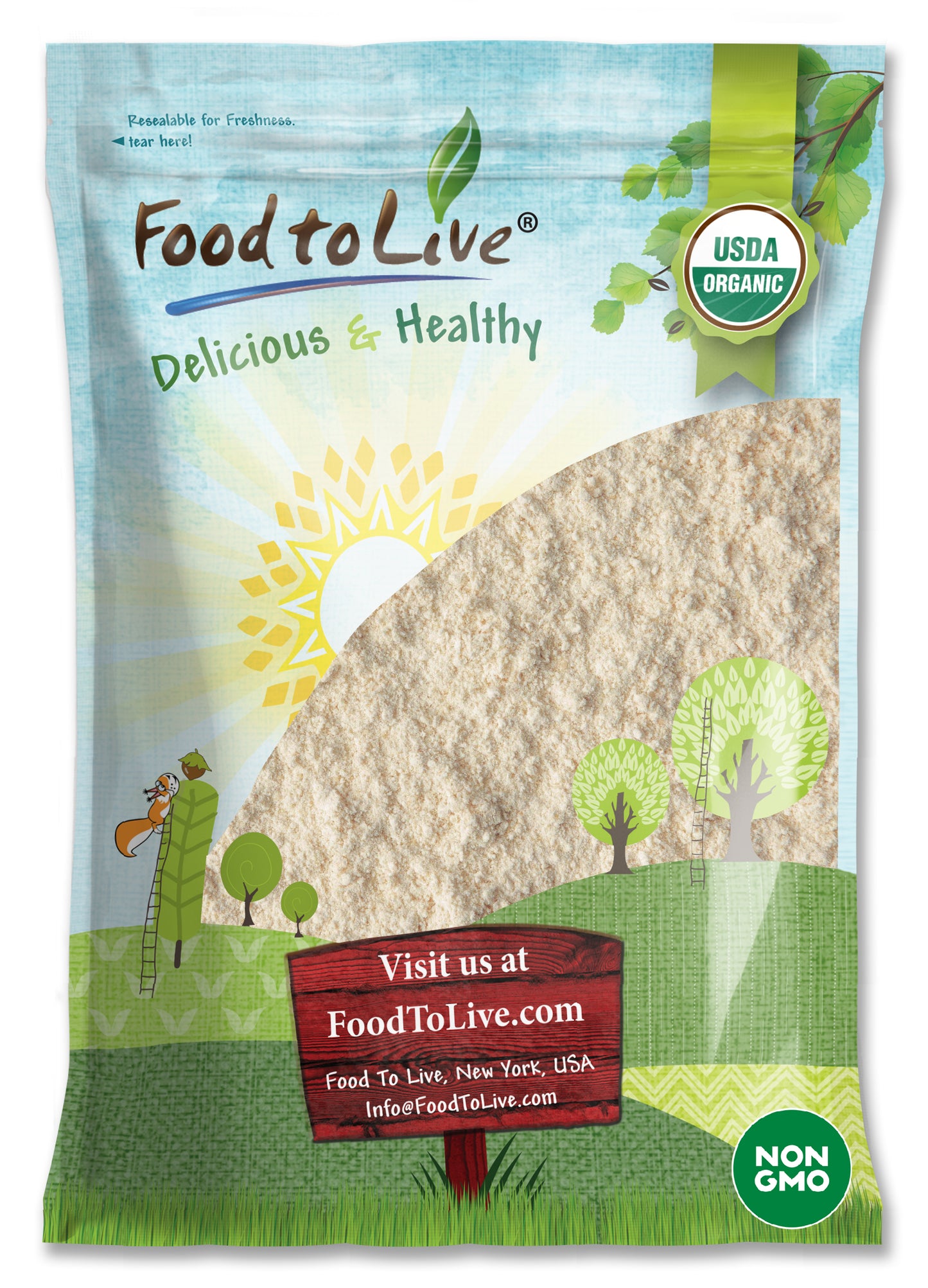 Organic Almond Protein Powder - by Food to Live