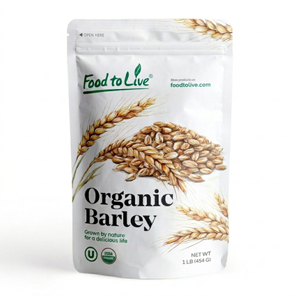 Organic Whole Unhulled Barley - by Food To Live