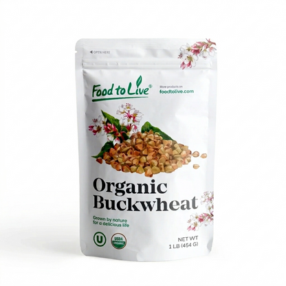 Gluten Free Organic Hulled Raw Buckwheat Groats - by Food To Live