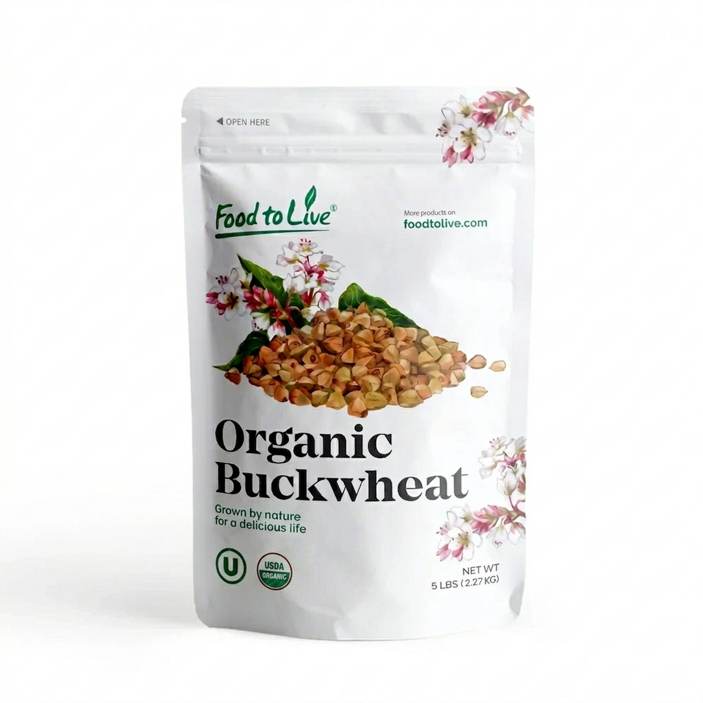 Gluten Free Organic Hulled Raw Buckwheat Groats - by Food To Live