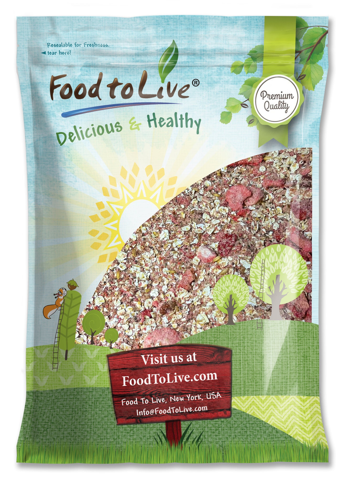 Strawberry Oatmeal with Collagen - by Food To Live