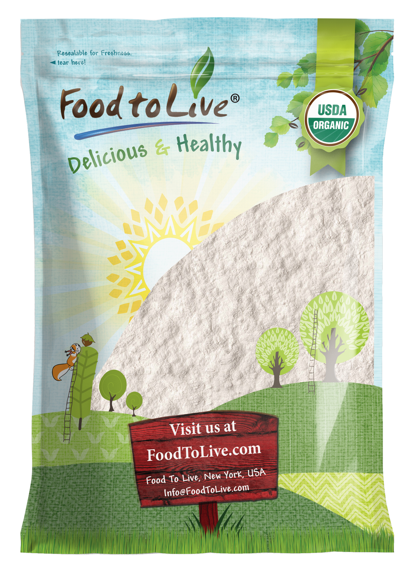 Organic All Purpose Einkorn Flour - Non-GMO, Vegan, Kosher - by Food to Live