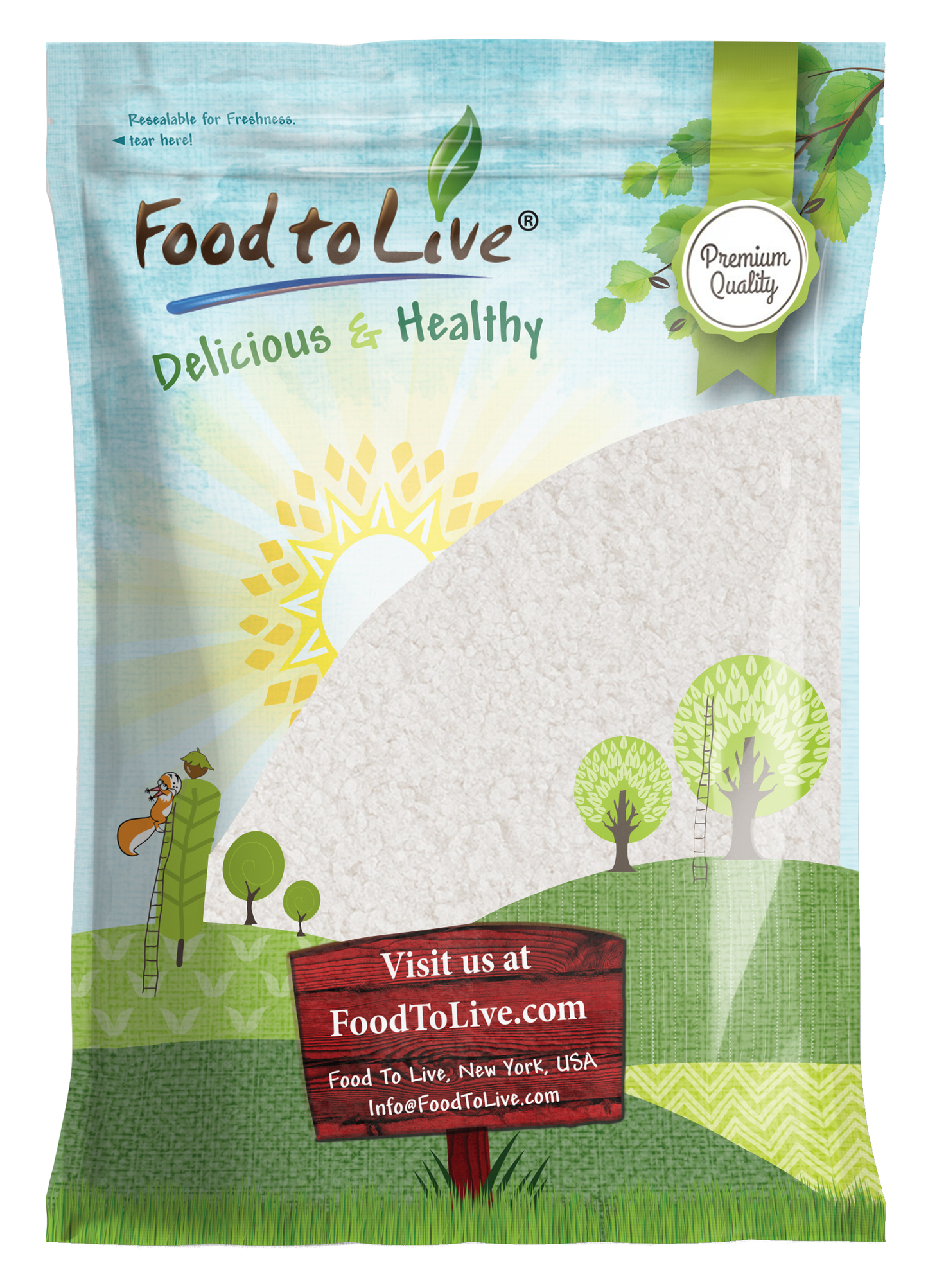 Mediterranean Medium Sea Salt – Vegan, Kosher, Bulk – by Food to Live