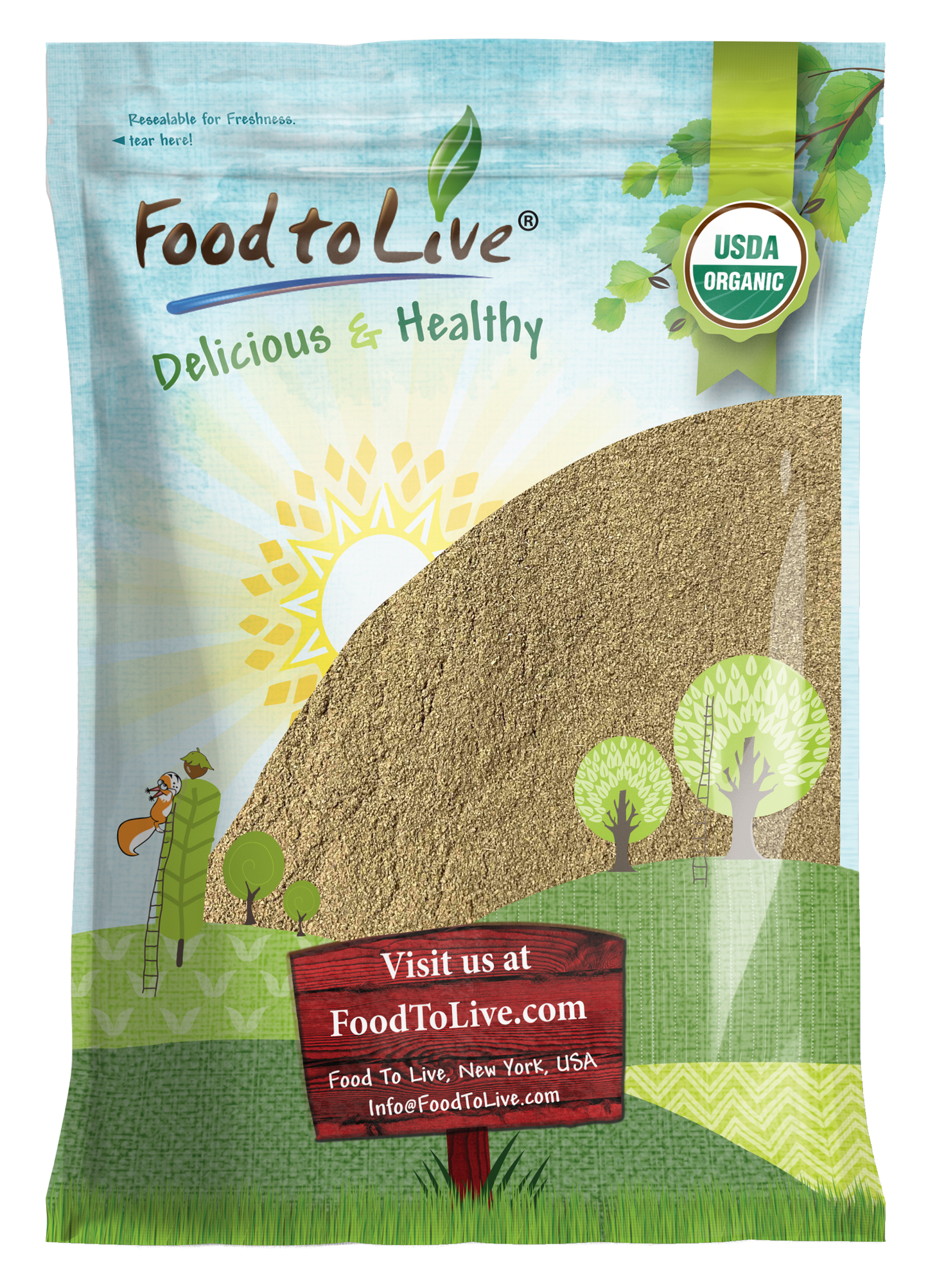Organic Ground Anise –  Non-GMO, Kosher, Vegan – by Food to Live