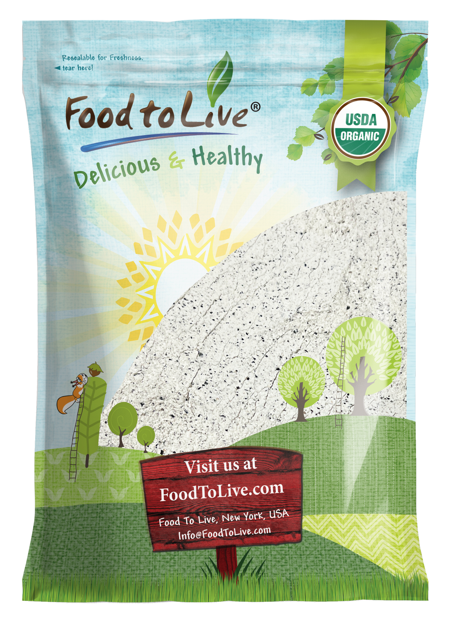 Organic Black Bean Flour – Keto, Non-GMO, Kosher, Vegan, Bulk – by Food to Live