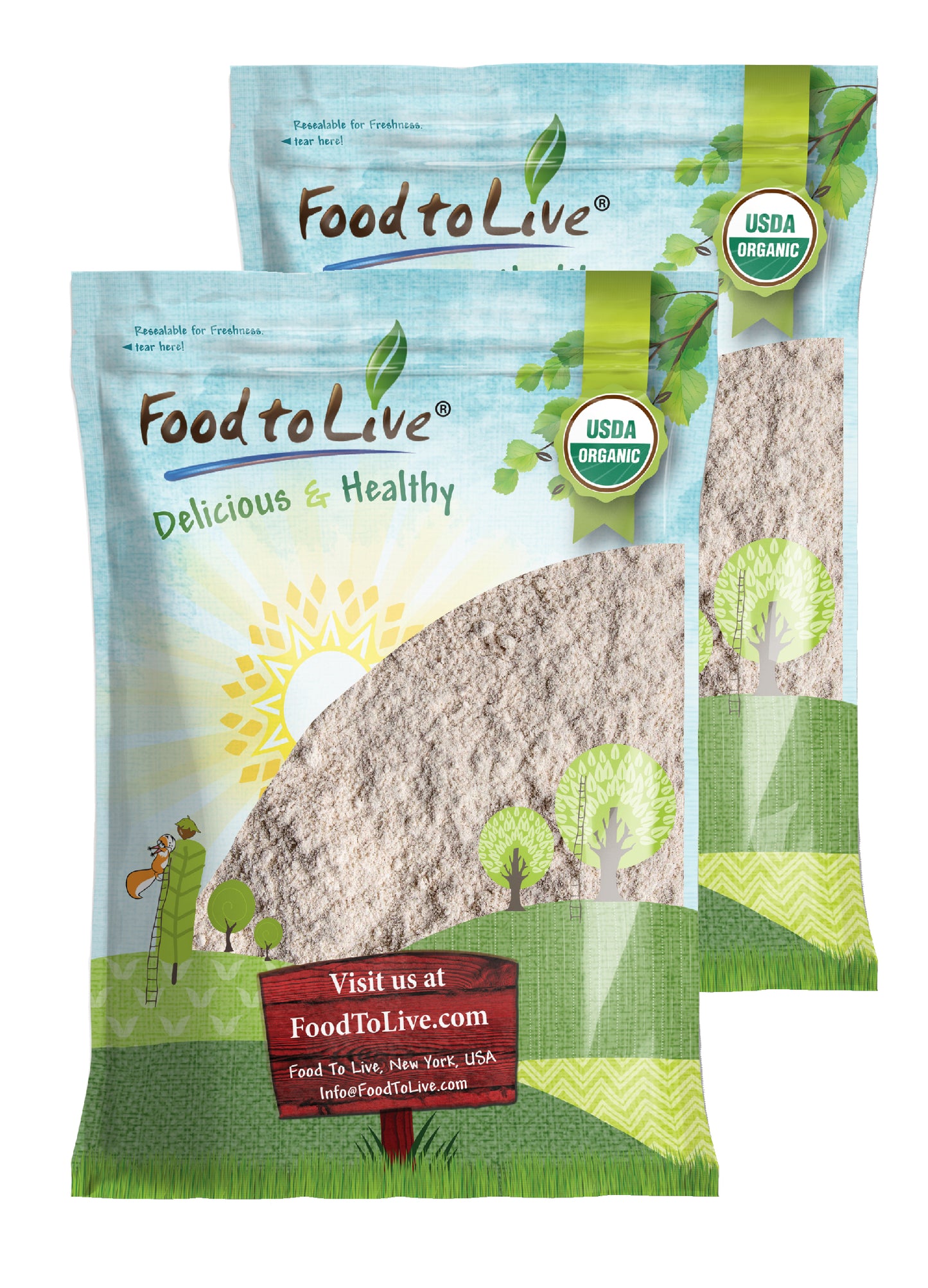Organic Whole Grain Buckwheat Flour - by Food To Live