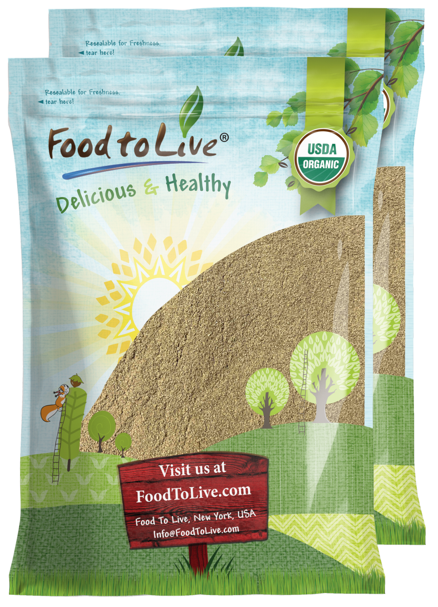 Organic Ground Anise –  Non-GMO, Kosher, Vegan – by Food to Live