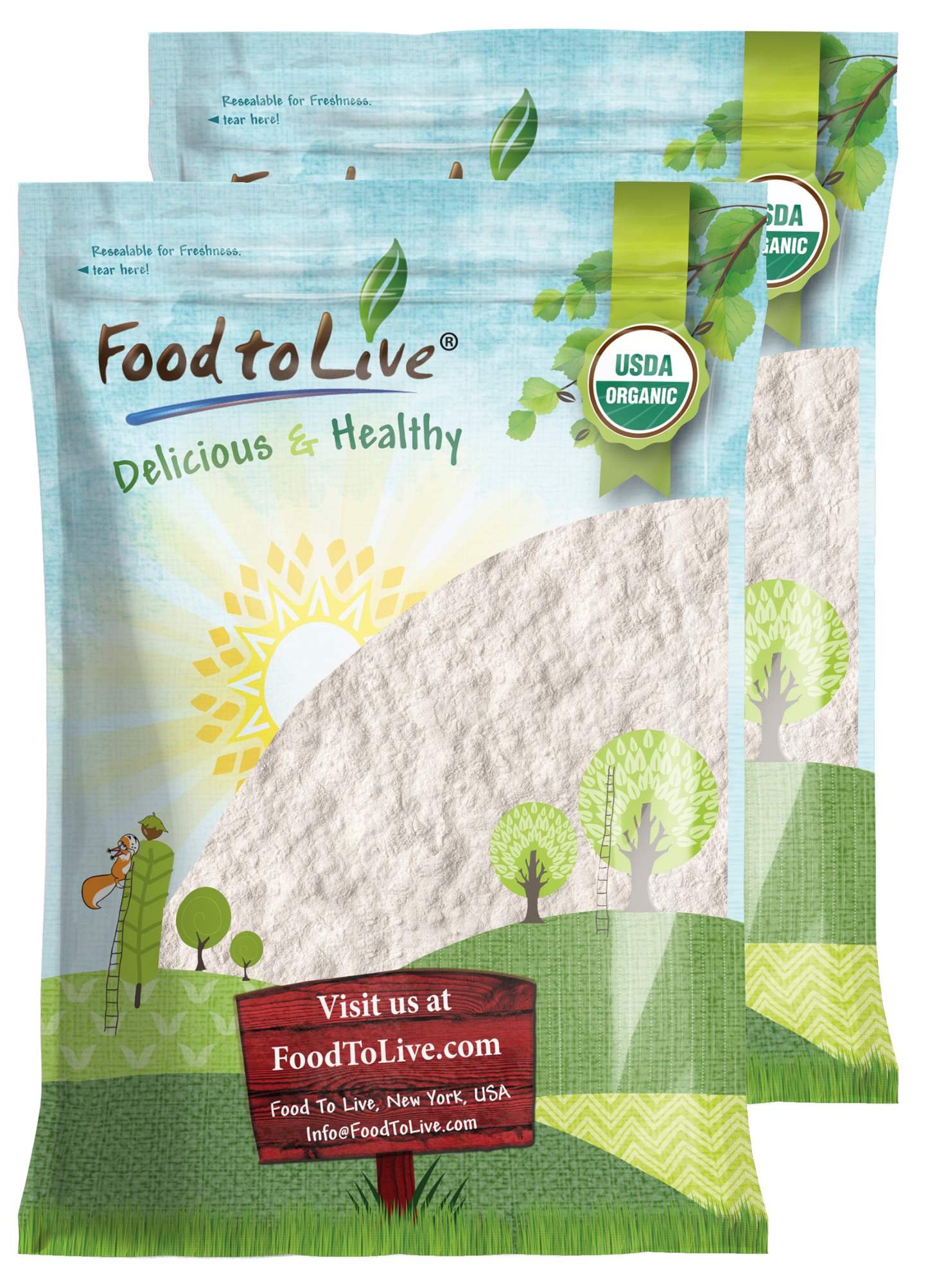 Organic All Purpose Einkorn Flour - Non-GMO, Vegan, Kosher - by Food to Live
