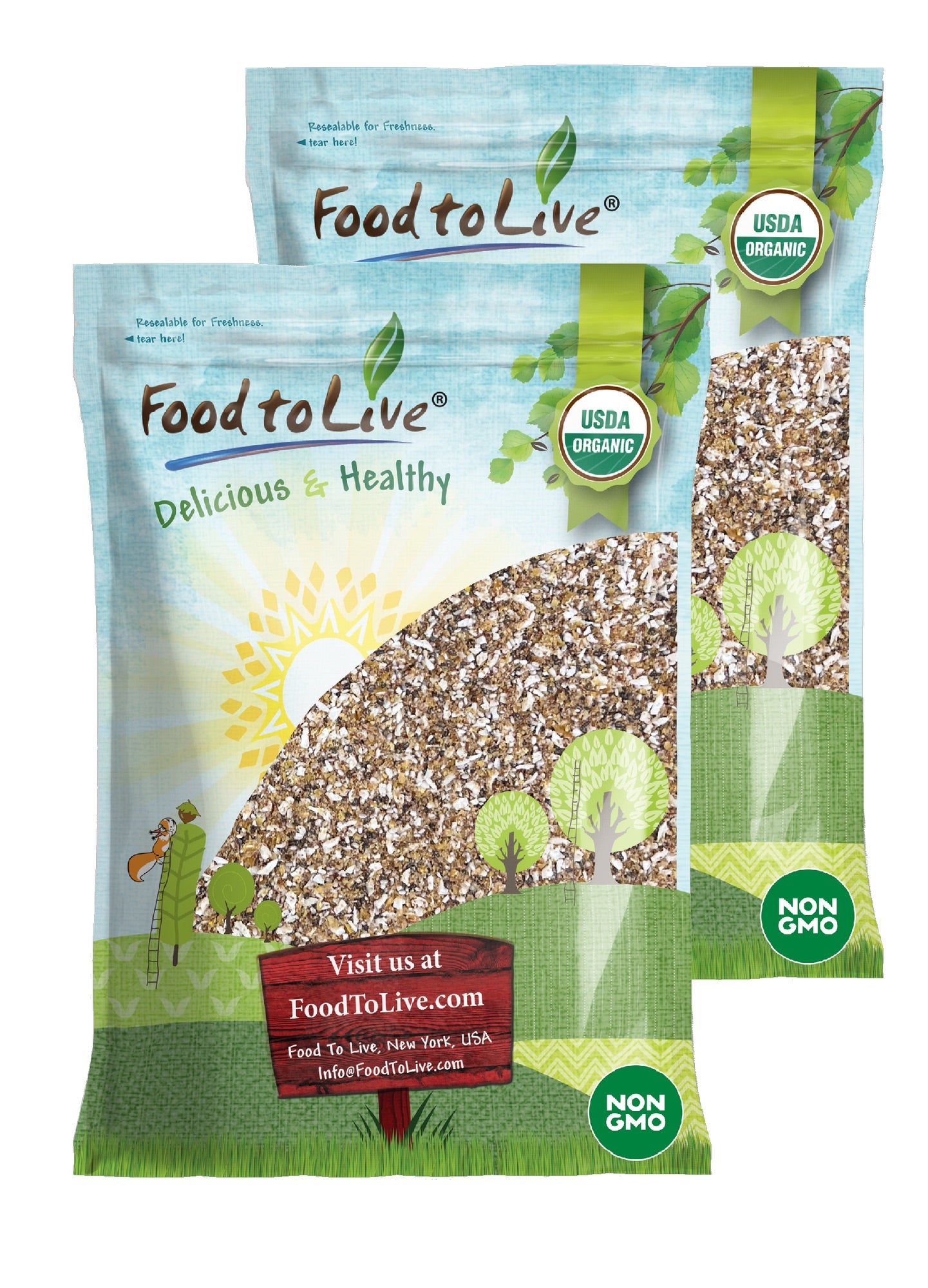 Organic Smoothie Topper - Non-GMO, Vegan, Kosher, Bulk- by Food to Live