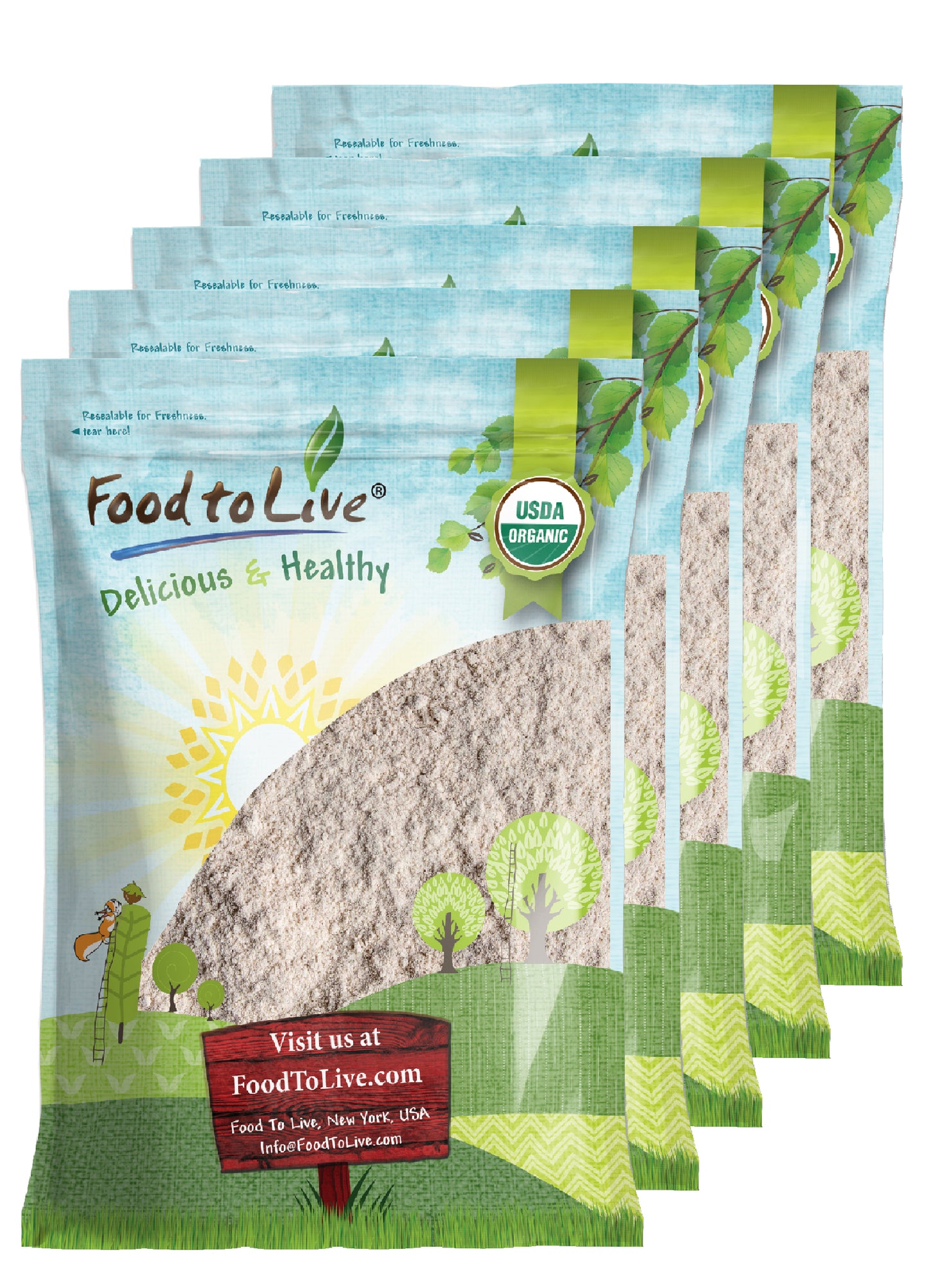 Organic Whole Grain Buckwheat Flour - by Food To Live