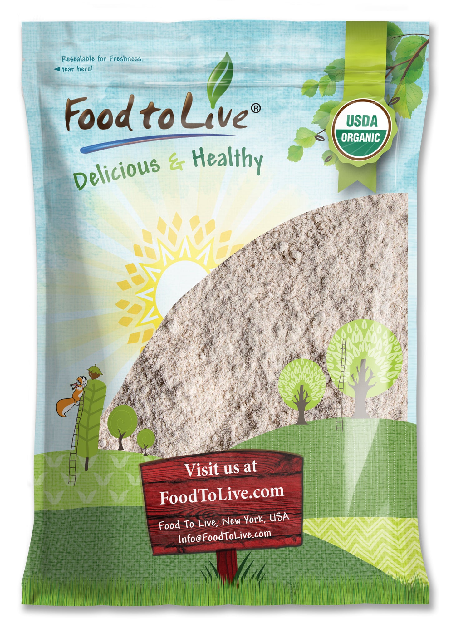 Organic Whole Grain Buckwheat Flour - by Food To Live
