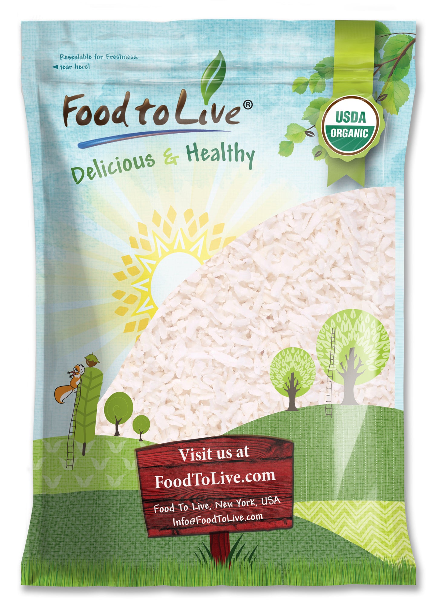 Organic Shredded Coconut - by Food To Live