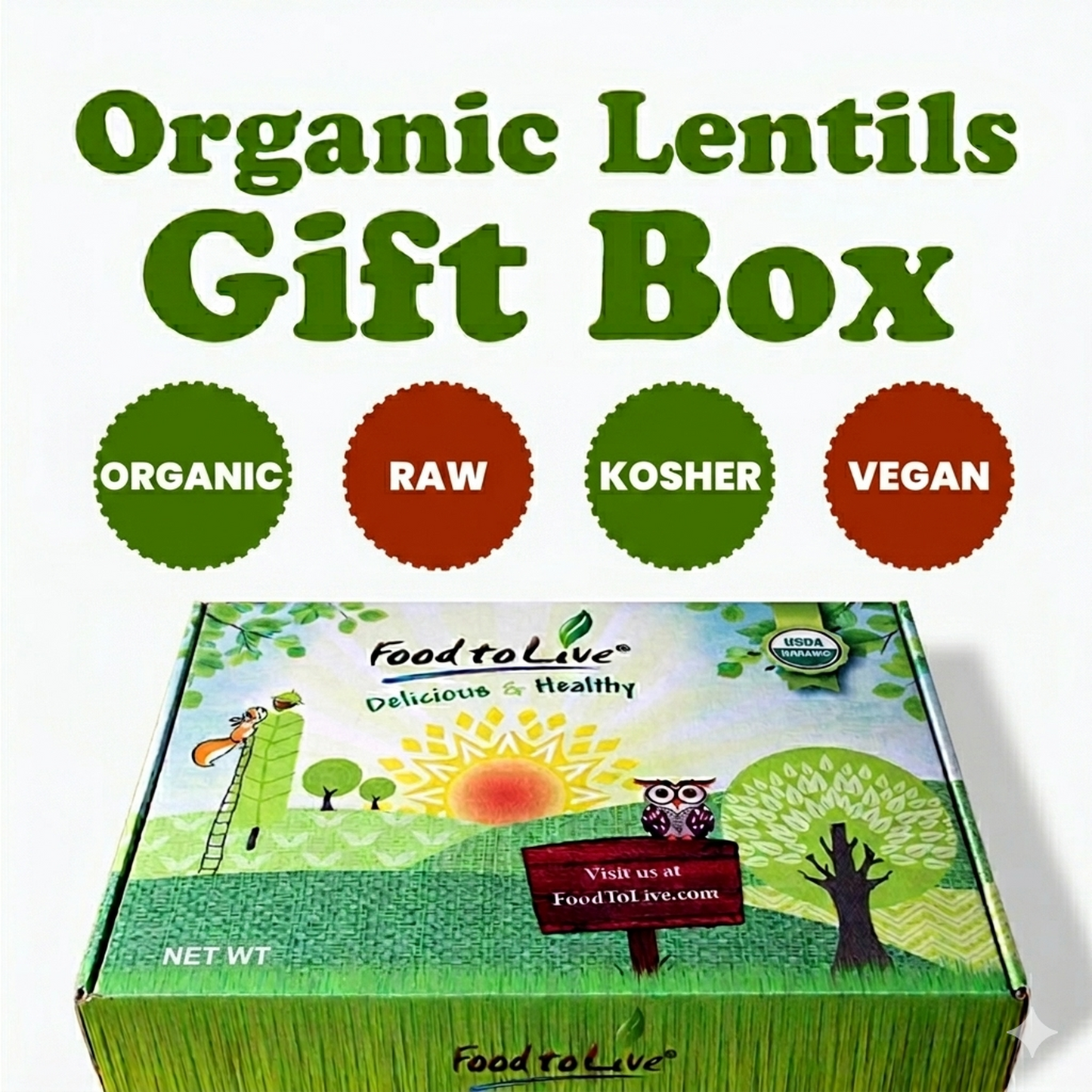 Organic Lentil Variety Set - by Food To Live