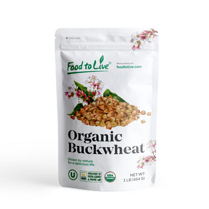 Gluten Free Organic Hulled Raw Buckwheat Groats - by Food To Live