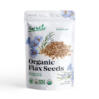 Organic Brown Flax Seeds - by Food To Live