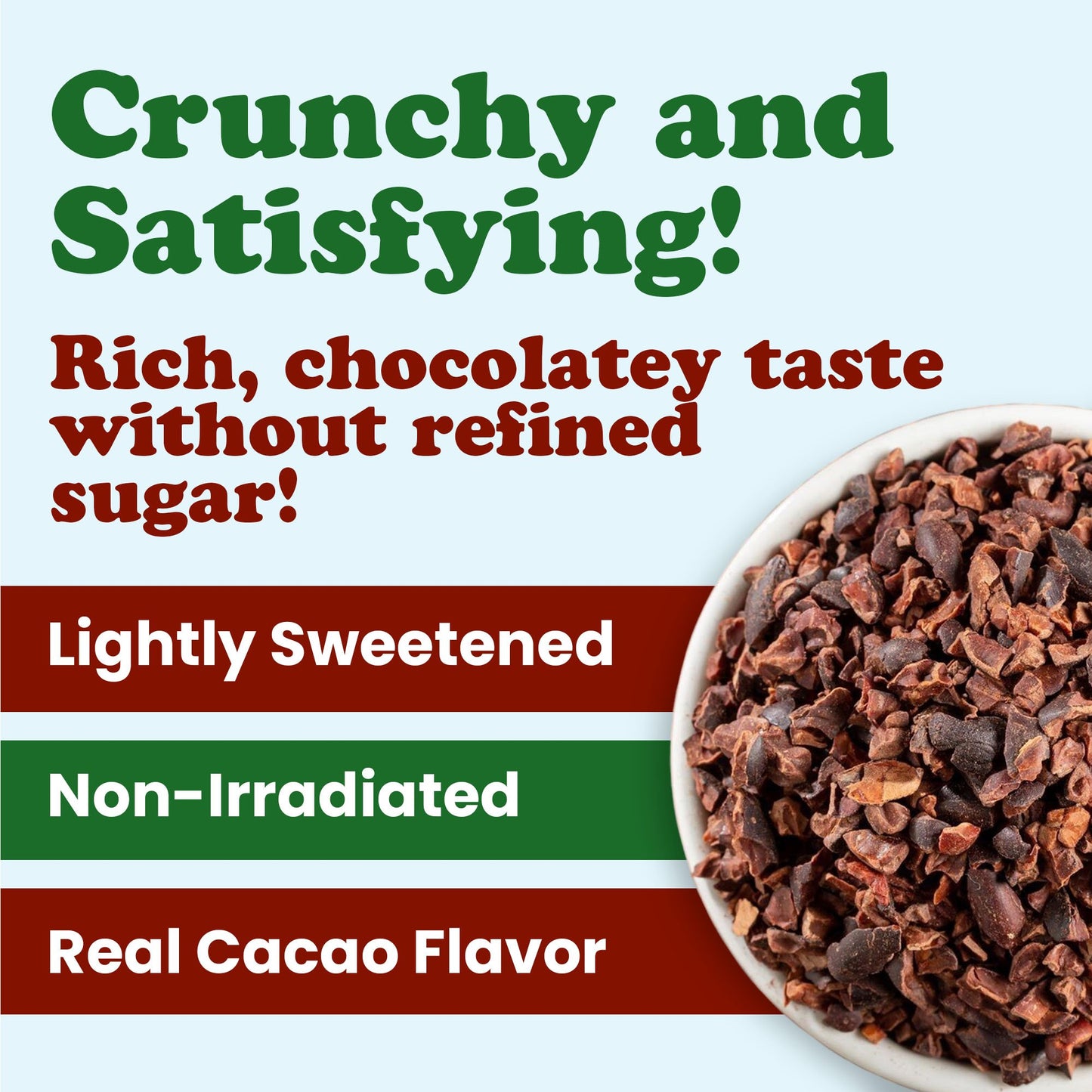 Sweet Cacao Nibs with Coconut Sugar - by Food to Live