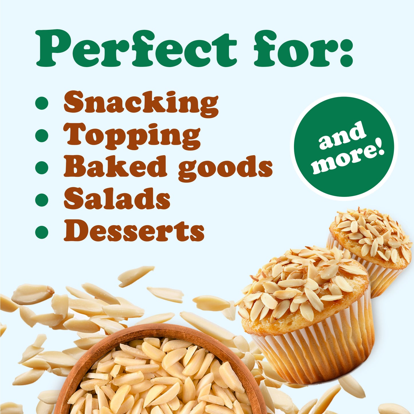 Organic Toasted Blanched Slivered Almonds – by Food to Live
