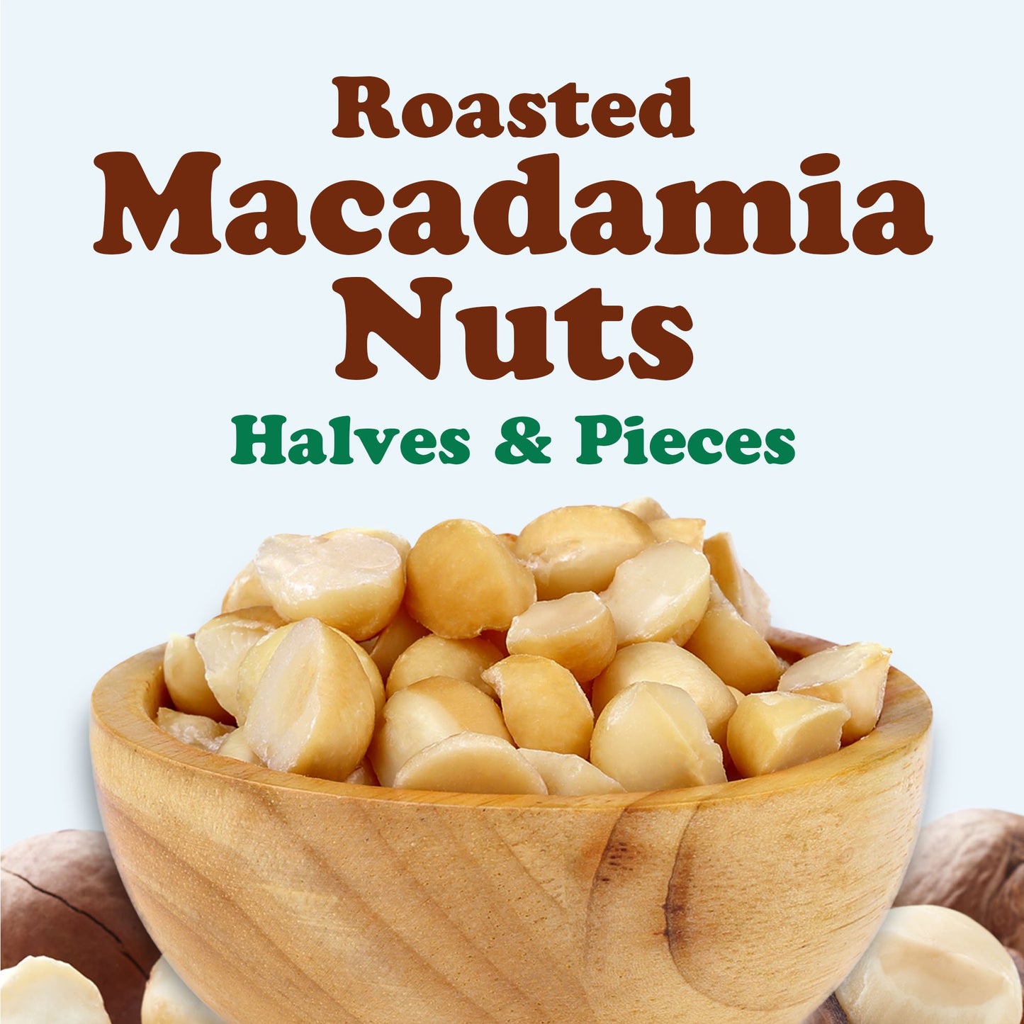 Macadamia Nuts, Pieces, Roasted - by Food to Live