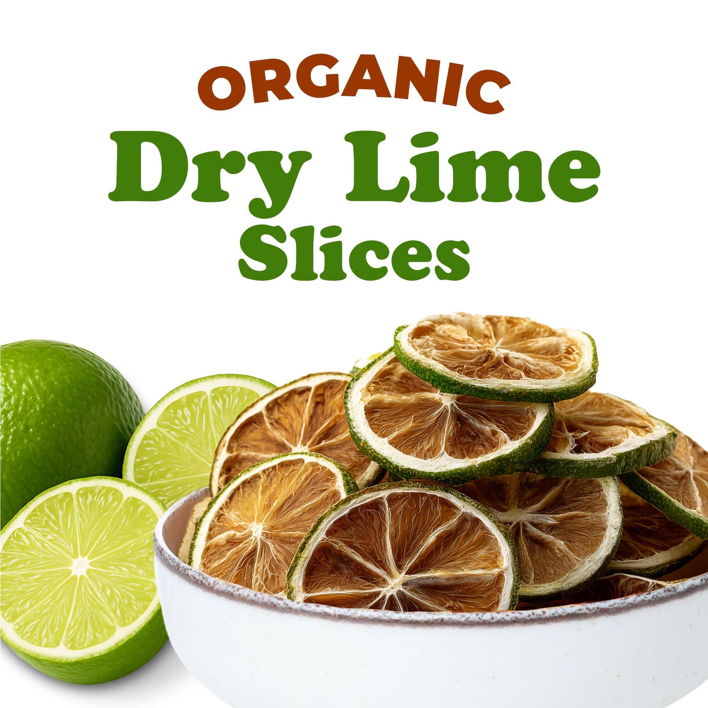 Organic Dry Limes Sliced - by Food to Live
