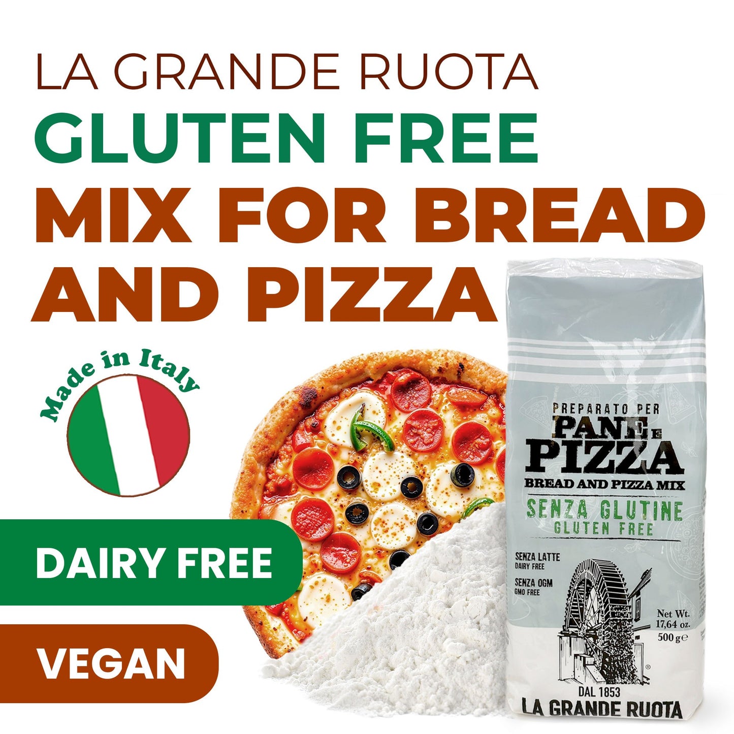 La Grande Ruota Gluten Free Mix For Bread and Pizza