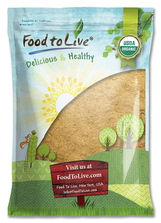 Organic Yellow Maca Powder - Non-GMO, Kosher, Raw Ground Maca Root, Vegan, Flour, Bulk - by Food to Live