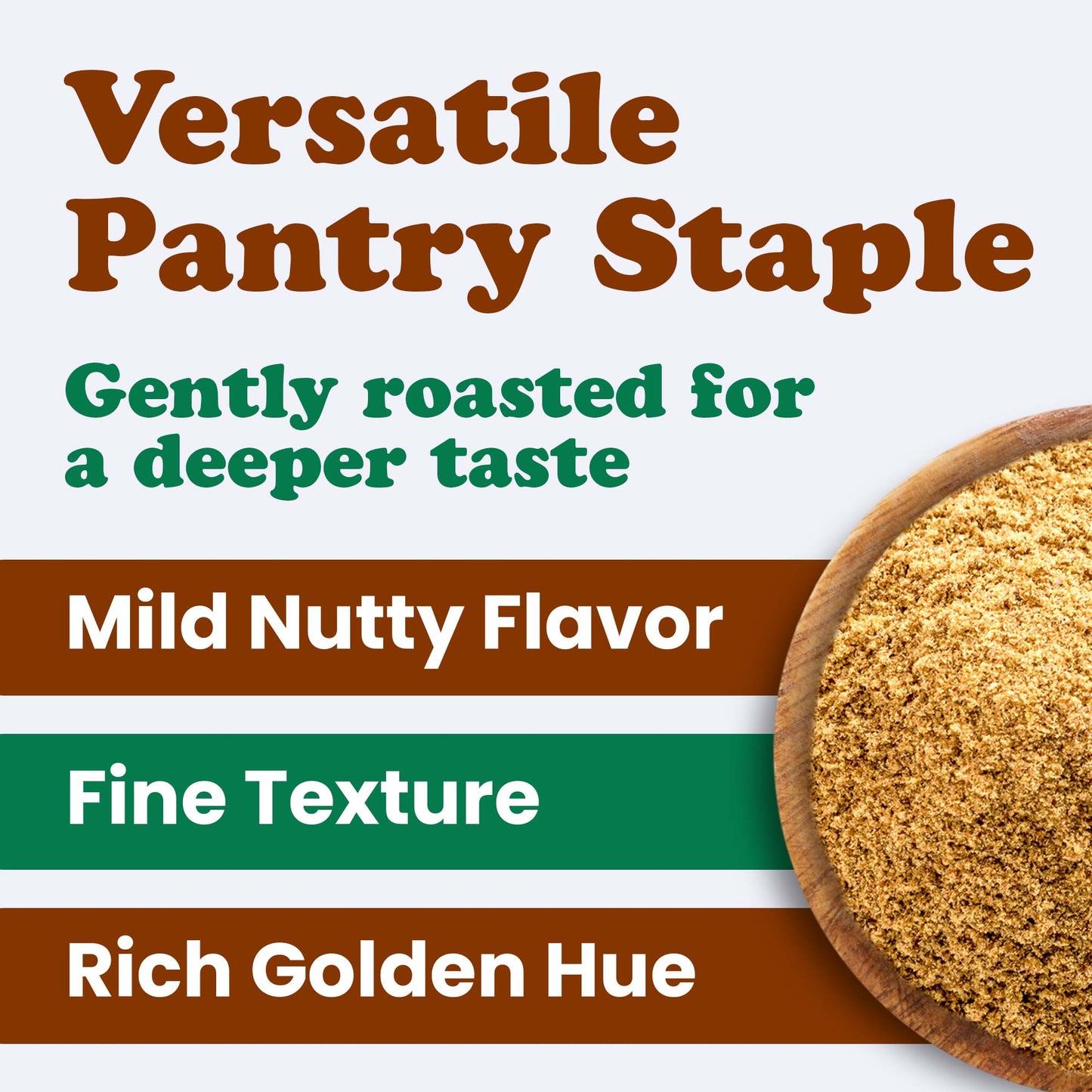 Organic Roasted Milled Golden Flax Seeds – Vegan, Kosher, Bulk – by Food to Live