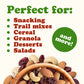Almond Cashew and Cranberry Snack Mix - Kosher, Vegan, Bulk - by Food to Live