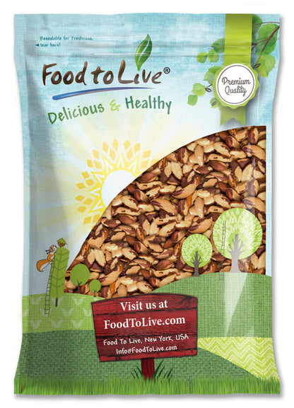 Dry Roasted Brazil Nuts with Himalayan Salt - by Food to Live