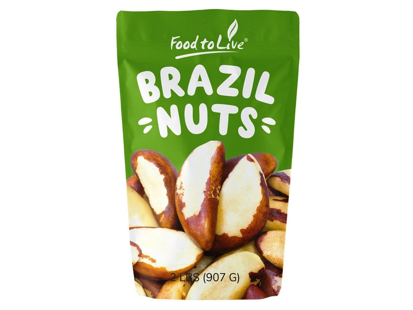 Brazil Nuts — Non-GMO Verified, Raw, Whole, No Shell, Unsalted, Kosher, Vegan, Keto, Paleo Friendly, Bulk, Good Source of Selenium, Low Sodium and Low Carb Food, Great Trail Mix Snack
