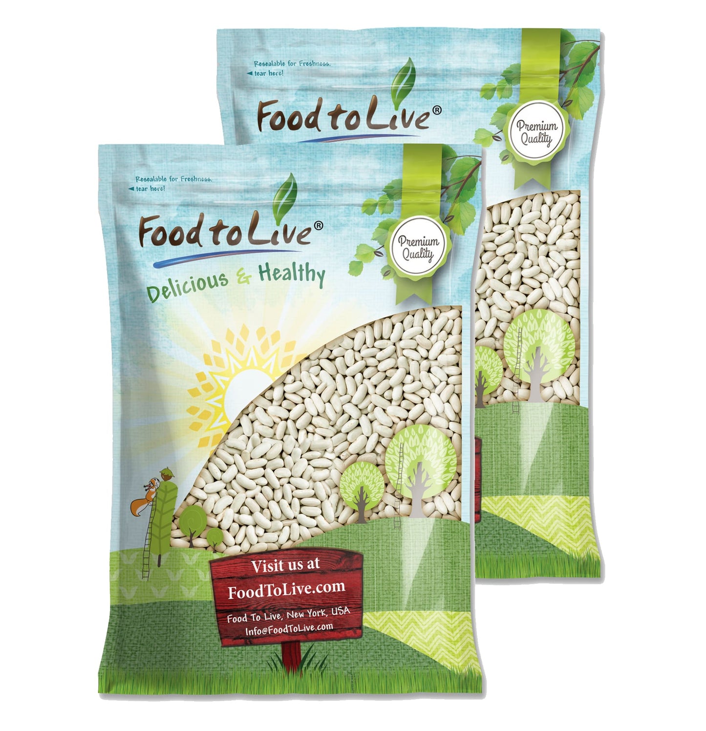 Cannellini Beans — Non-GMO Verified, Dried, Kosher, Sirtfood - by Food to Live