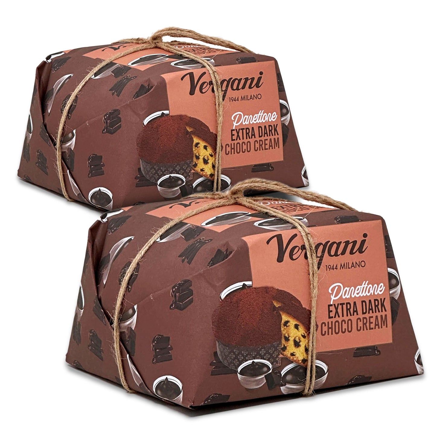 Vergani Extra Dark Chocolate Panettone - 750 g (1.65 lb)