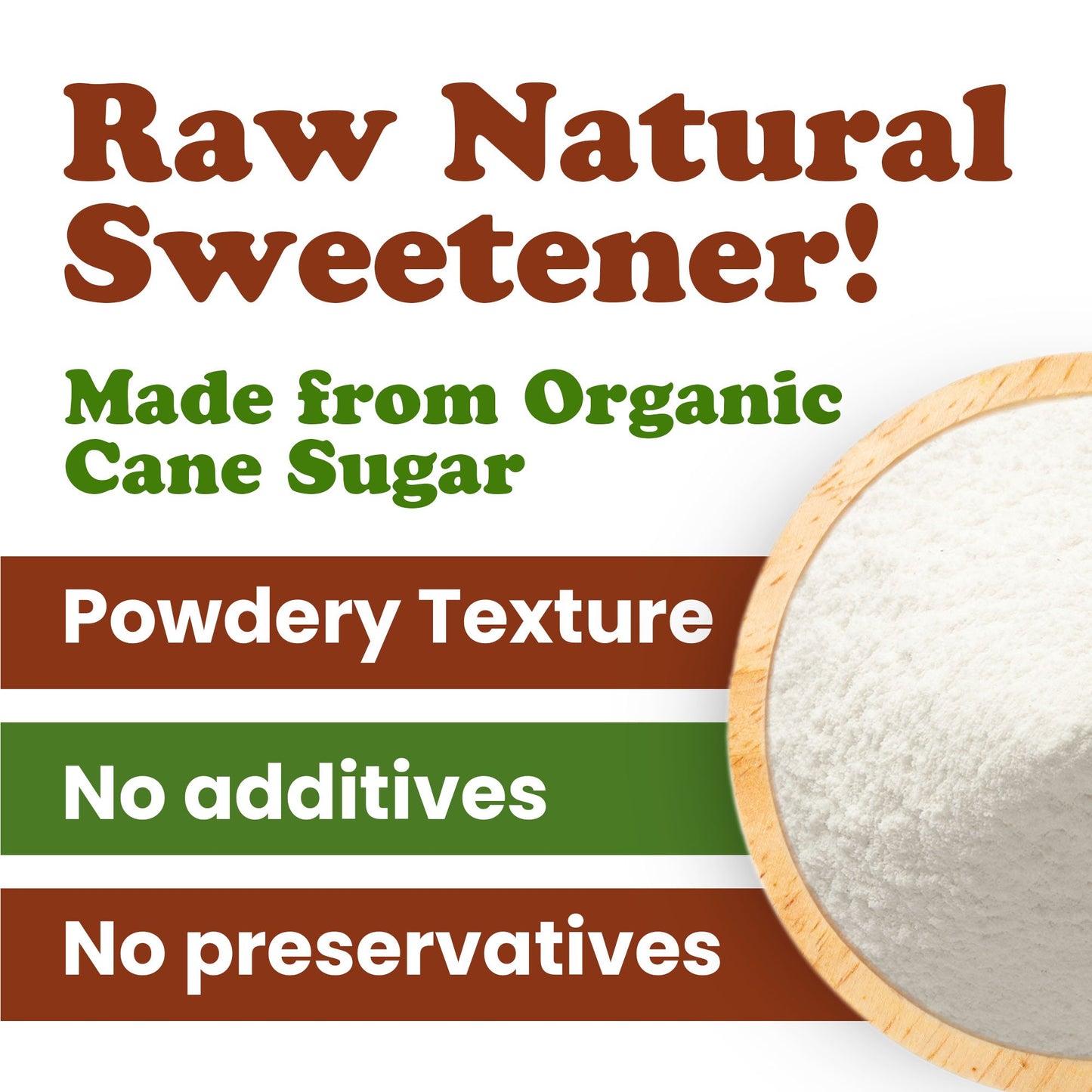 Organic Powdered Cane Sugar - by Food to Live