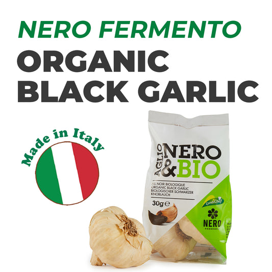 Nero Fermento Organic Black Garlic, 30 g - Whole Bulb Produced by Natural Fermentation
