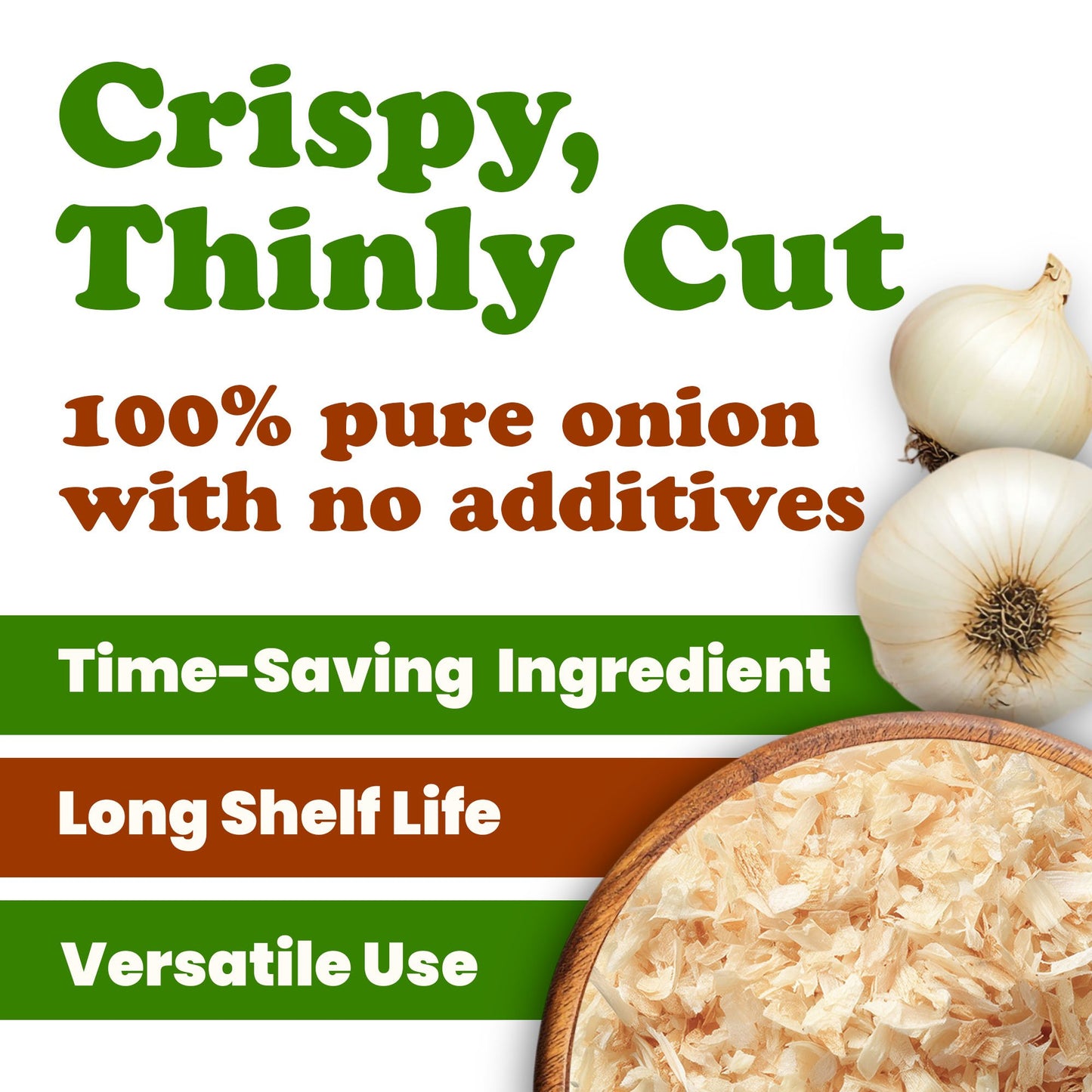Toasted White Chopped Onion - by Food to Live