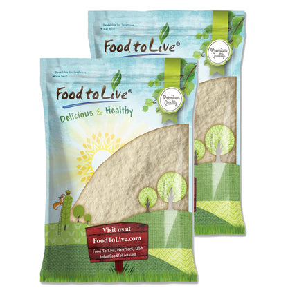 Lemon Juice Powder - Unsulfured, Made from Raw Dried Citrus Fruit, Vegan, Bulk, Great for Juices, Smoothies, Yogurts, and Instant Breakfast Drinks, No Added Sugar, No Sulphites - by Food to Live